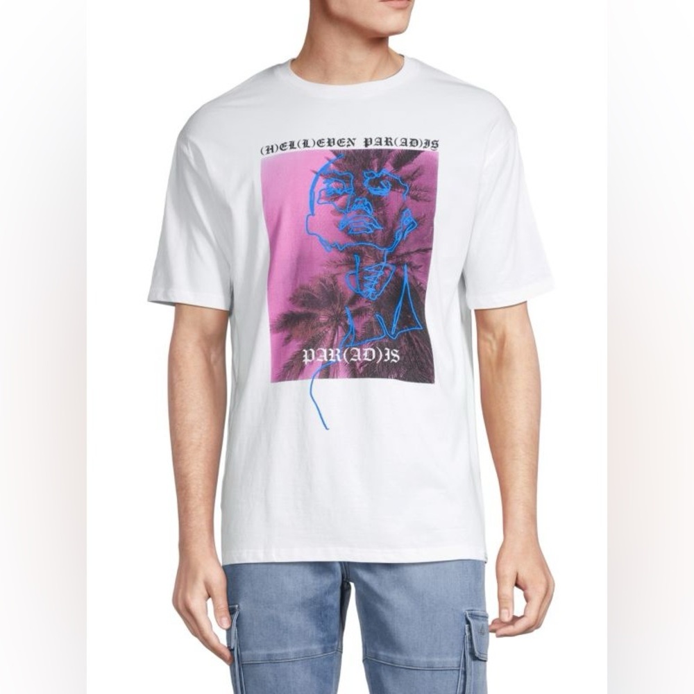 BUY 1 • GET 1 FREE - Eleven Paris white graphic tshirt